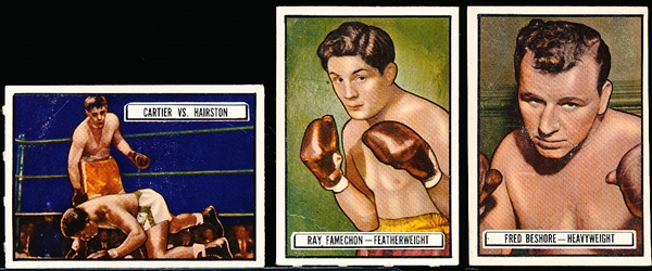 1951 Topps Ringside Boxing- 3 Diff