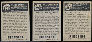 1951 Topps Ringside Boxing- 3 Diff