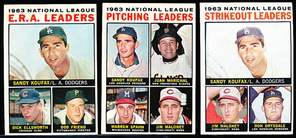 1964 Topps Bb-3 Diff NL Leaders