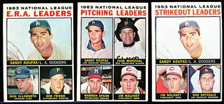 1964 Topps Bb-3 Diff NL Leaders