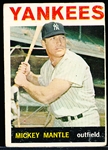 1964 Topps Bb- #50 Mickey Mantle, Yankees