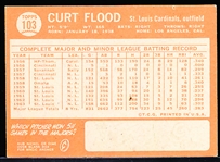 1964 Topps Bb- #103 Curt Flood, Cards