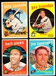 Autographed 1959 Topps Bsbl.- 4 Diff. Cards