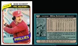 1980 Topps Bsbl. #270 Mike Schmidt- 17 Cards