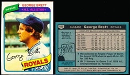 1980 Topps Bsbl. #450 George Brett- 7 Cards