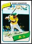 1980 Topps Bsbl. #482 Rickey Henderson RC