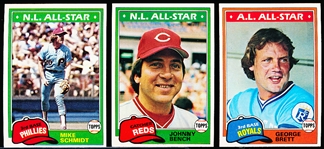 1981 Topps Bsbl.- 140 Asst. Rookies/Stars