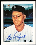 Autographed 1983 TCMA 50 Years of Yankee All-Stars 1933-83 Bsbl. #24 Eddie Lopat