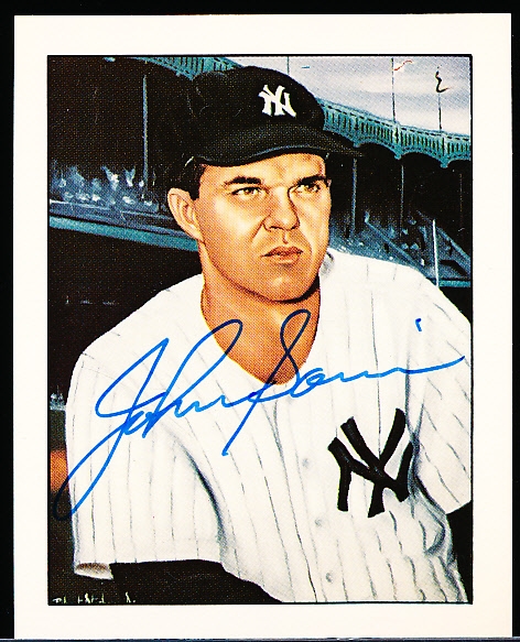 Autographed 1983 TCMA 50 Years of Yankee All-Stars 1933-83 Bsbl. #40 Johnny Sain