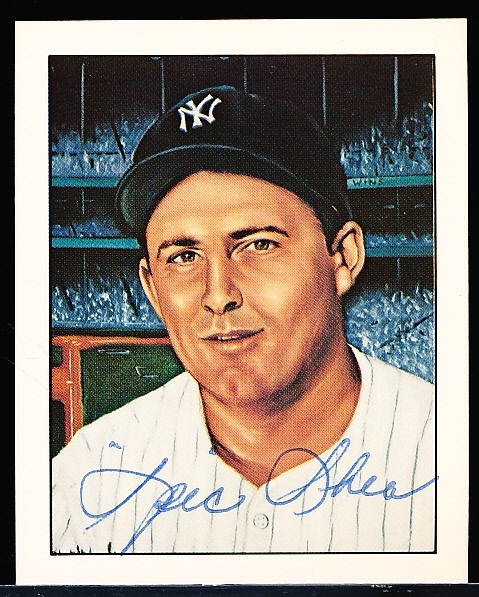 Autographed 1983 TCMA 50 Years of Yankee All-Stars 1933-83 Bsbl. #43 Spec Shea