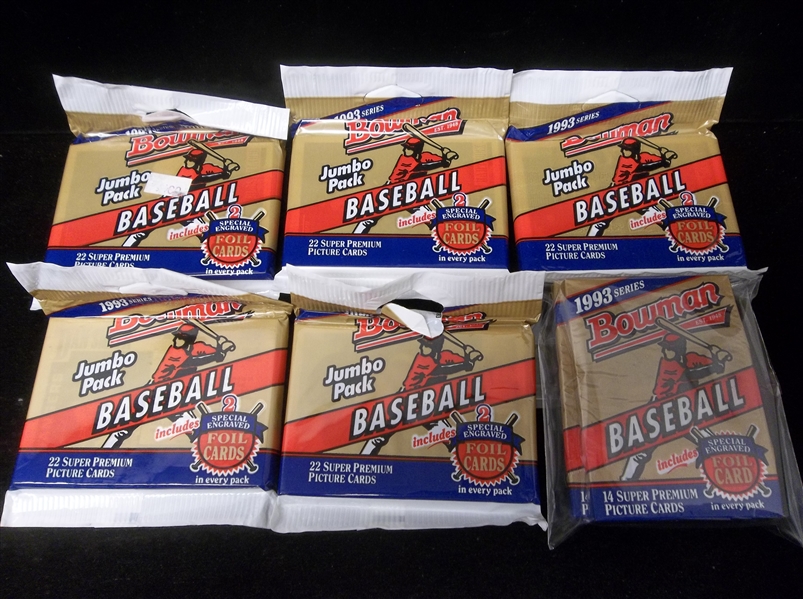 1993 Bowman Bsbl.- 8 Asst. Unopened Packs