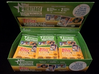 2009 Topps Heritage High Number Bsbl.- 18 Unopened Packs in Original Display Box