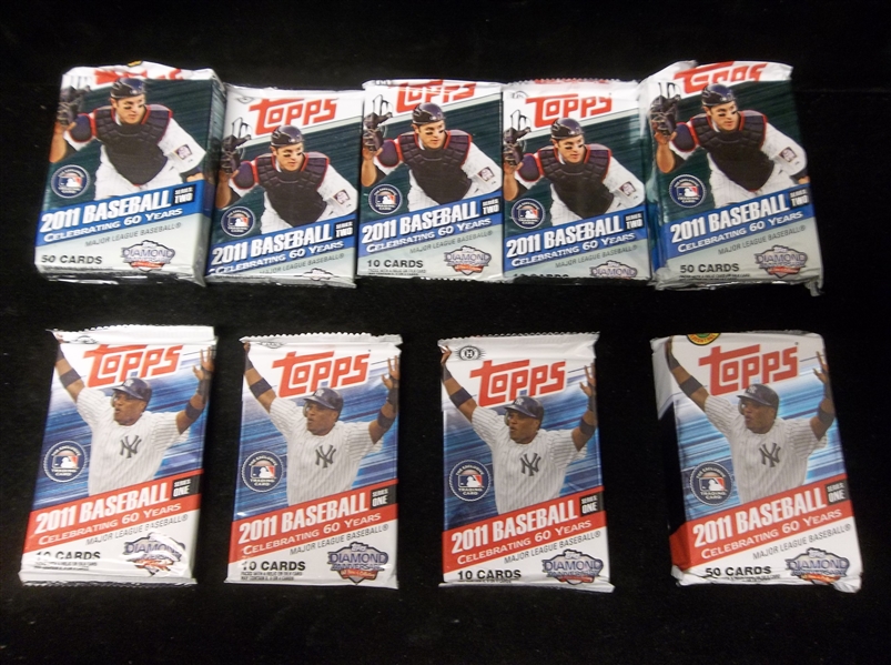 2011 Topps Bsbl.- 9 Unopened Packs