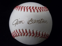 Autographed Jim Gantner Official Rawlings RCC League Bsbl.