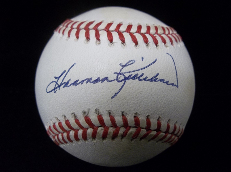 Autographed Harmon Killebrew Official AL MLB Bsbl.