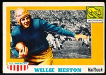 1955 Topps All-American Ftbl. #93 W. Heston SP, Michigan