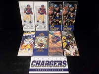 1974-88 San Diego Chargers NFL Media Guides- 9 Asst., 7 Diff.