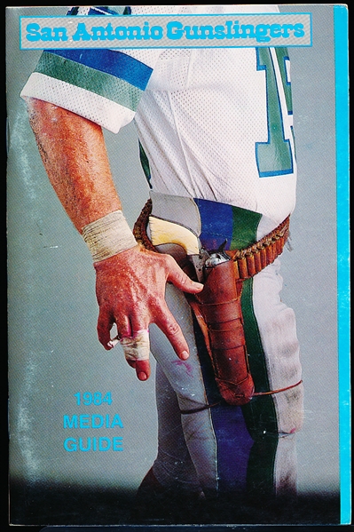 1984 USFL San Antonio Gunslingers Media Guide