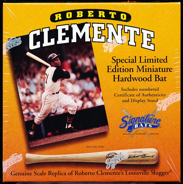 1996 Signature Bats Roberto Clemente Bsbl. Mini-Bat