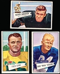 1952 Bowman Football Large- 3 Diff