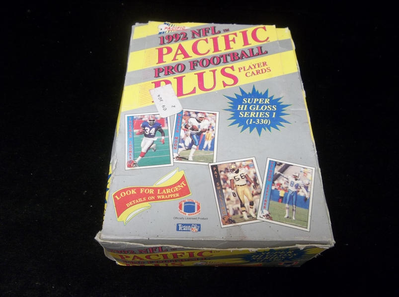 1992 Pacific Plus Football- Series #1- 23 Unopened Cello Packs