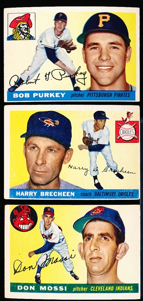 1955 Topps Baseball- 24 Cards