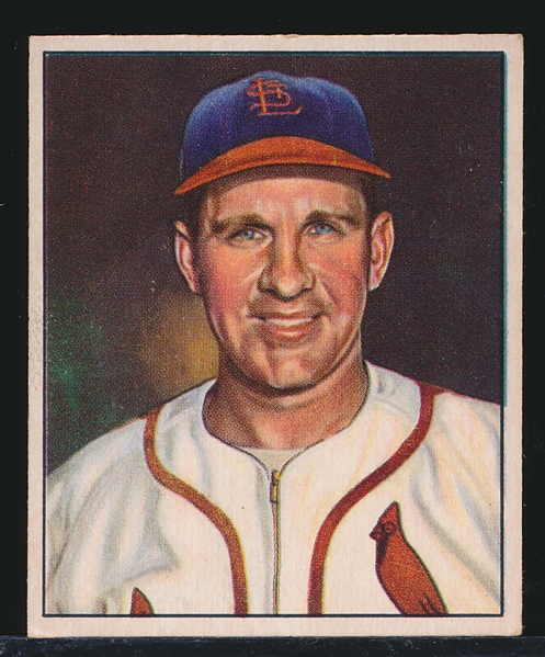 1950 Bowman Baseball- #35 Enos Slaughter, Cards