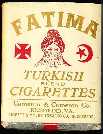 1910 Fatima Turkish Cigarettes Paper Pack