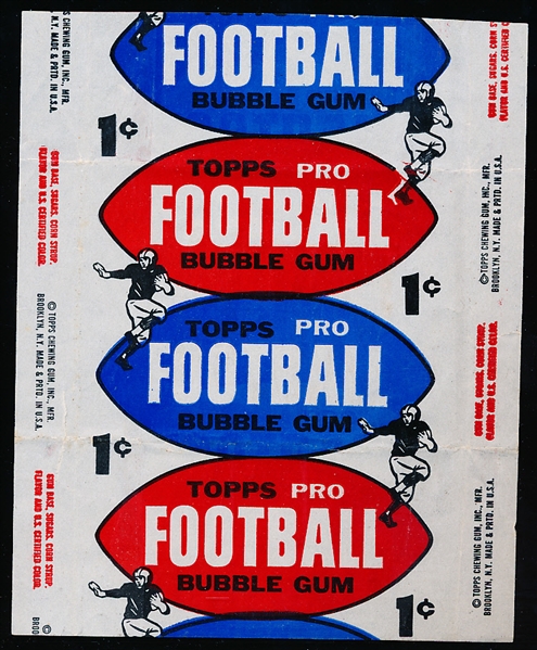 1957 Topps Football- 1 Cent Wrapper