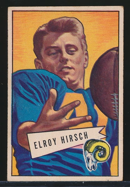 1952 Bowman Small Ftbl. #37 Elroy Hirsch, Rams