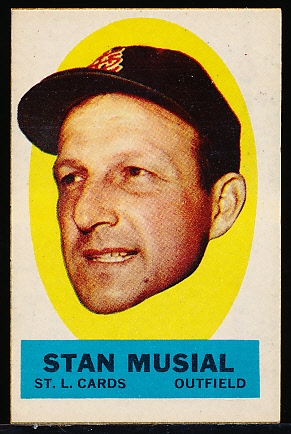 1963 Topps Bb Peel Off- Stan Musial, Cards