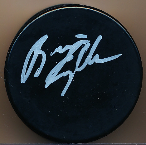 Autographed Brian Engblom Signed Hockey Puck