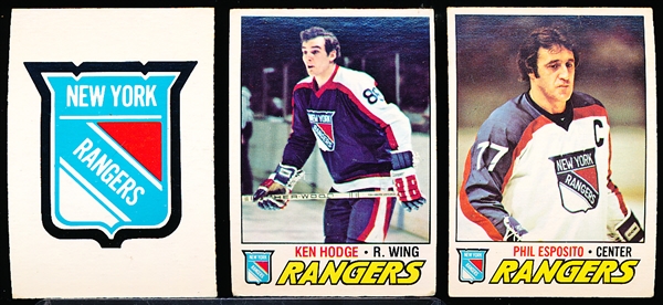 1977-78 O-Pee-Chee Hockey- 24 Diff NY Rangers