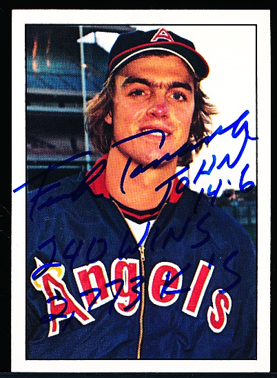 Autographed 1975 SSPC Bsbl. #189 Frank Tanana, Angels