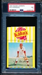 1967 Kahn’s Baseball- Leo Cardenas, Reds- PSA NM 7 – With Top Ad Tab