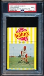 1967 Kahn’s Baseball- Tom Harper, Reds- PSA Mint 9 (Fielding Pose- Glove on Ground)