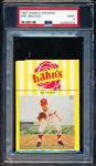 1967 Kahn’s Baseball- Wm. McCool, Reds- PSA Mint 9- with top Ad tab.