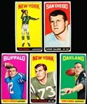 1965 Topps Football- 5 Diff