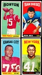 1965 Topps Football- 4 Diff