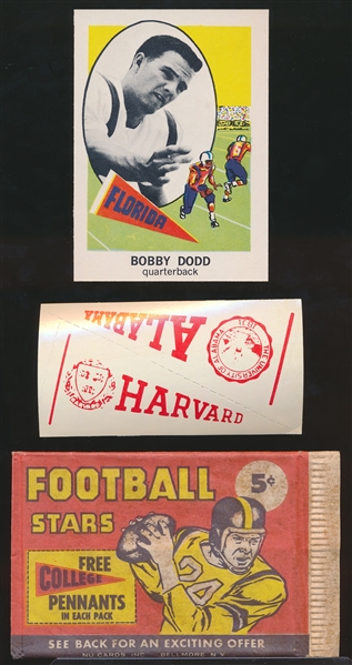 1961 Nu Card FB- 3 Opened packs