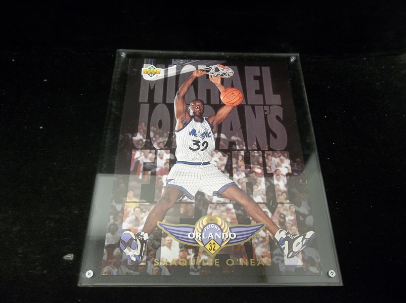 1993 Upper Deck Authenticated (UDA) “Michael Jordan’s Flight Team” #FT16 Shaquille O’Neal 8-1/2” x 11” Blow-Up Card