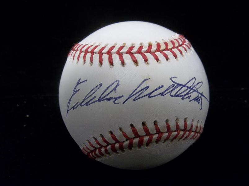 Autographed Eddie Mathews Official AL MLB Baseball