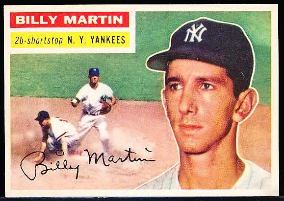 Lot Detail - 1956 Topps Baseball- #181 Billy Martin, Yankees