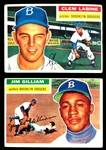1956 Topps Bb- 2 Diff Brooklyn Dodgers
