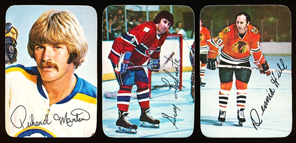 1976-77 Topps Hockey- Glossy Inserts- 13 Diff