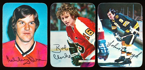 1976-77 Topps Hockey- Glossy Inerts- 18 Asst