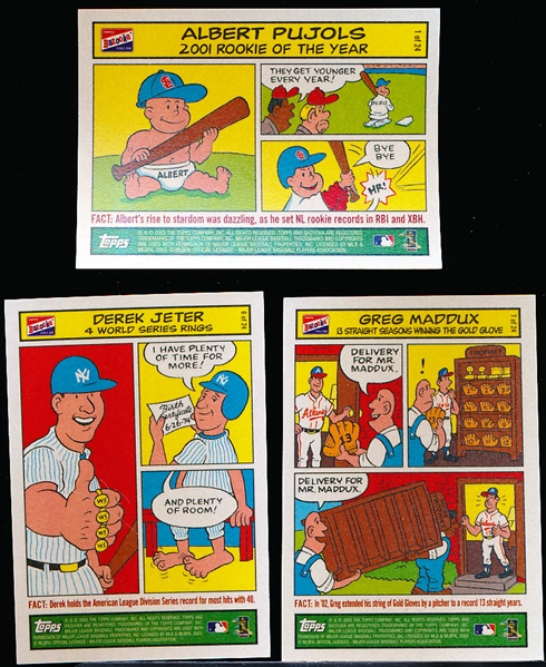 2003 Bazooka Baseball Comics Complete Set of 24