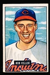 1951 Bowman Baseball- #30 Bob Feller, Indians