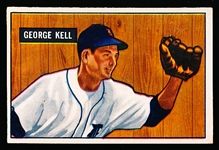 1951 Bowman Baseball- #46 George Kell, Tigers