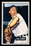 1951 Bowman Baseball- #53 Bob Lemon, Cleveland